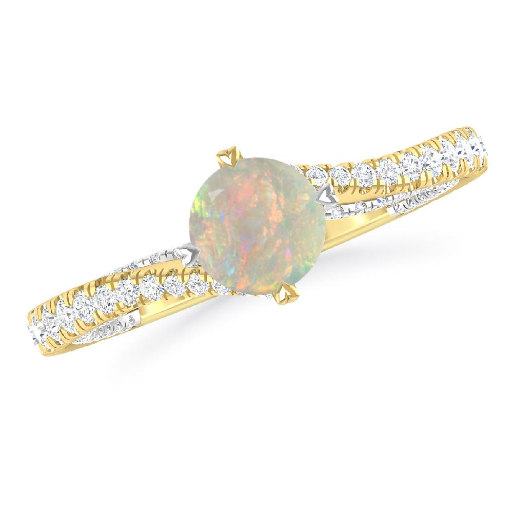 Yellow Gold - Opal