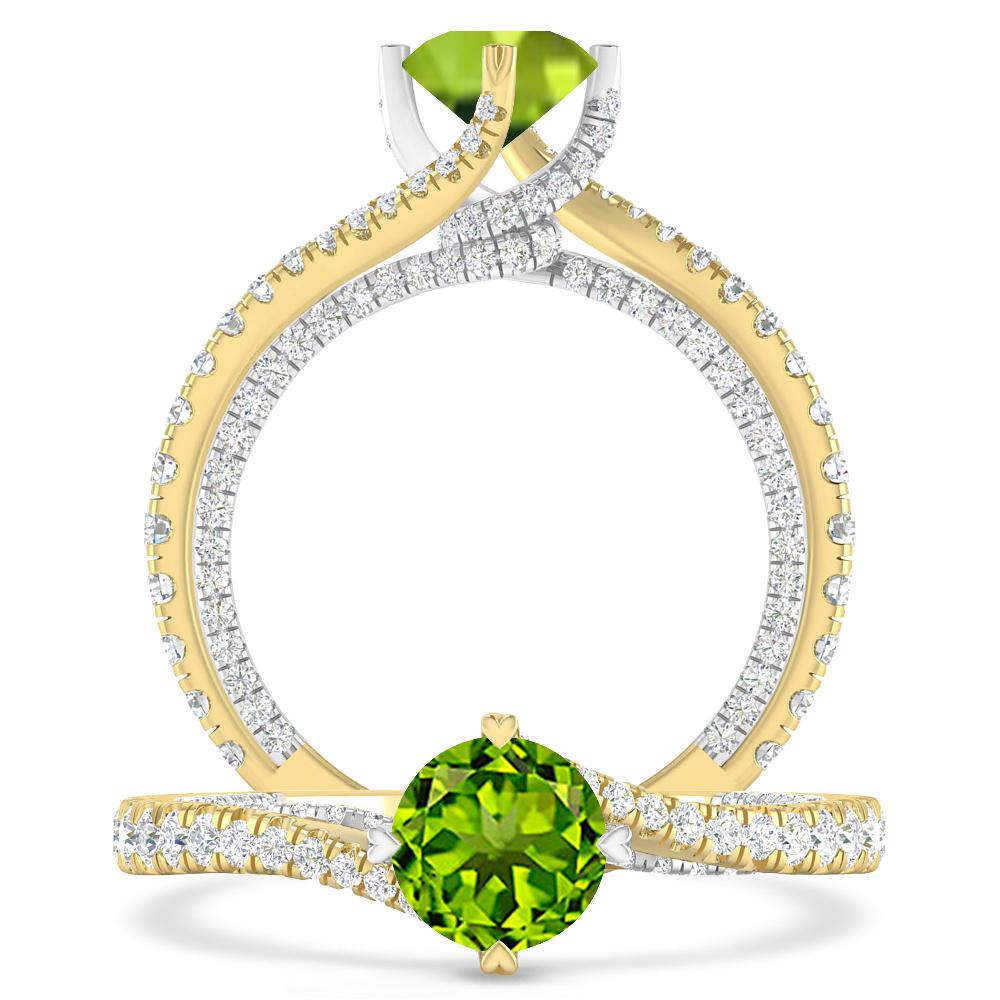 Yellow Gold - Peridot