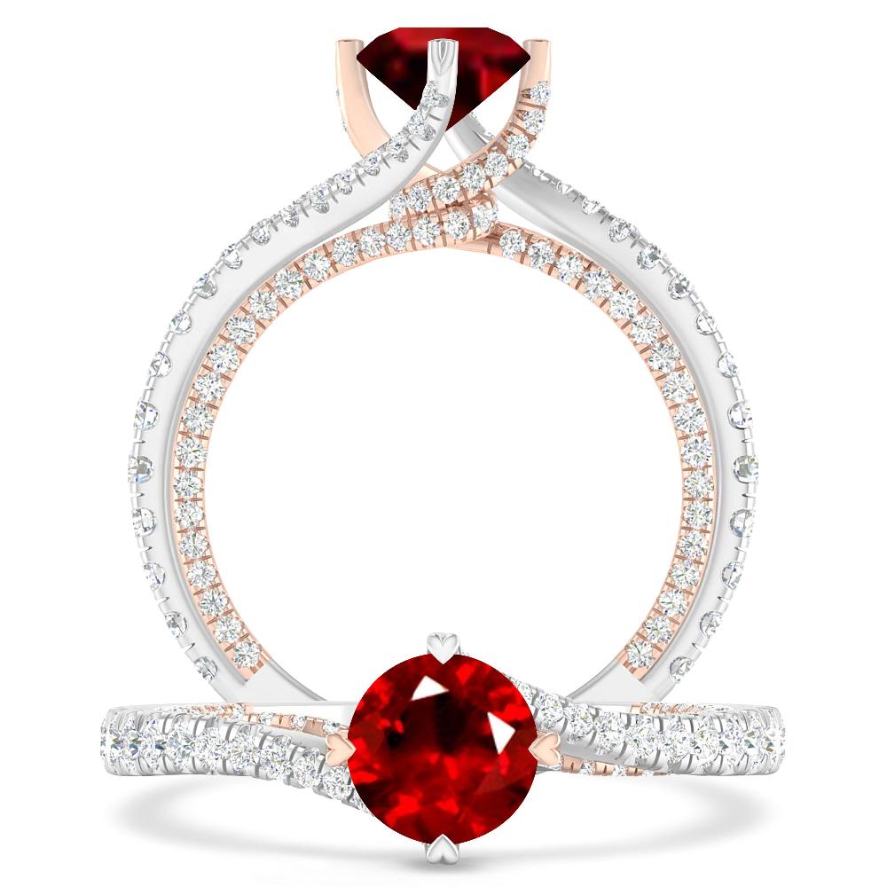 White Gold - Ruby