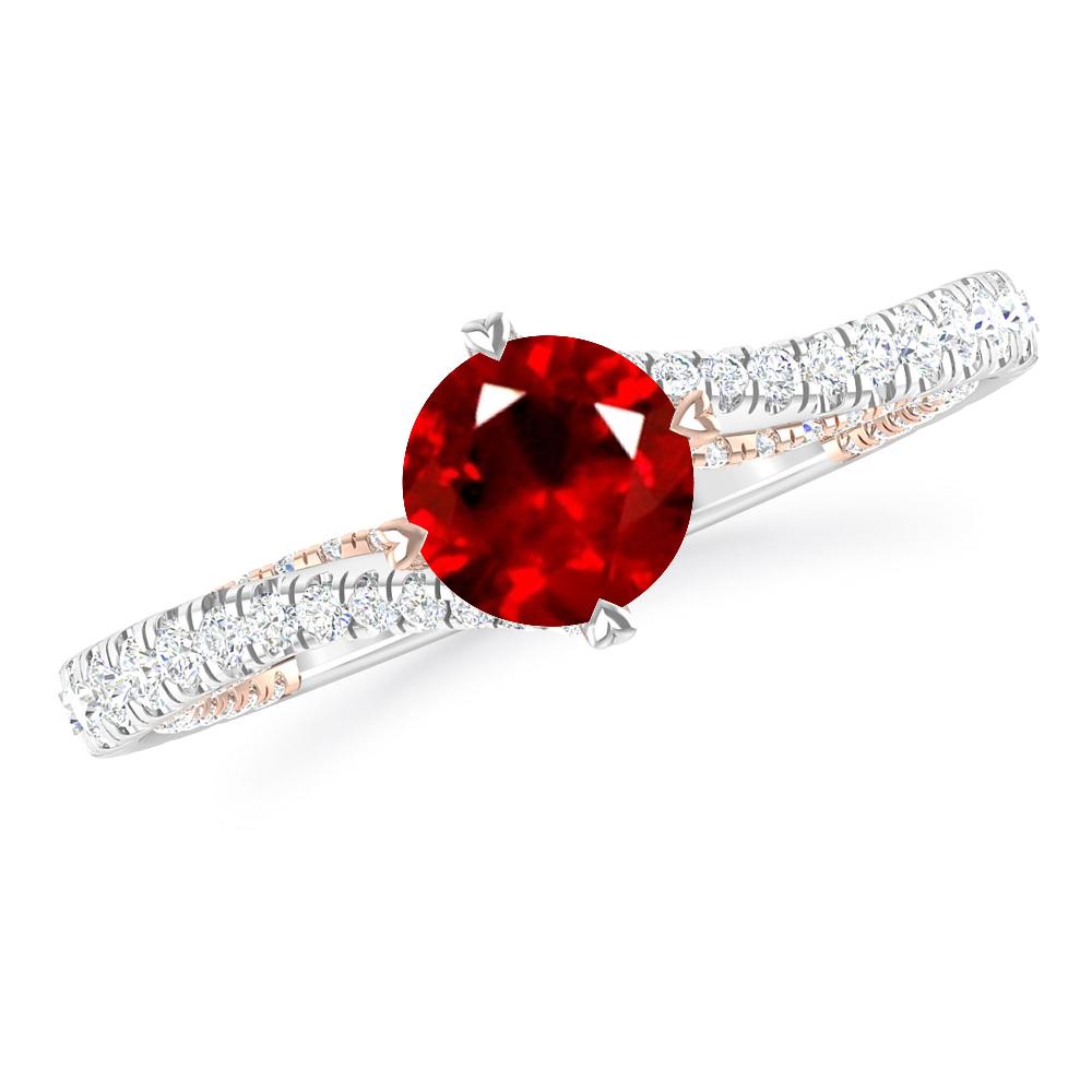 White Gold - Ruby