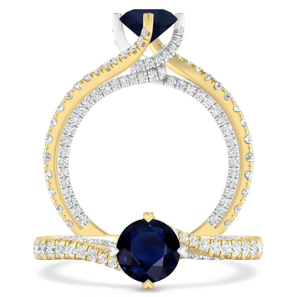 Yellow Gold - Sapphire