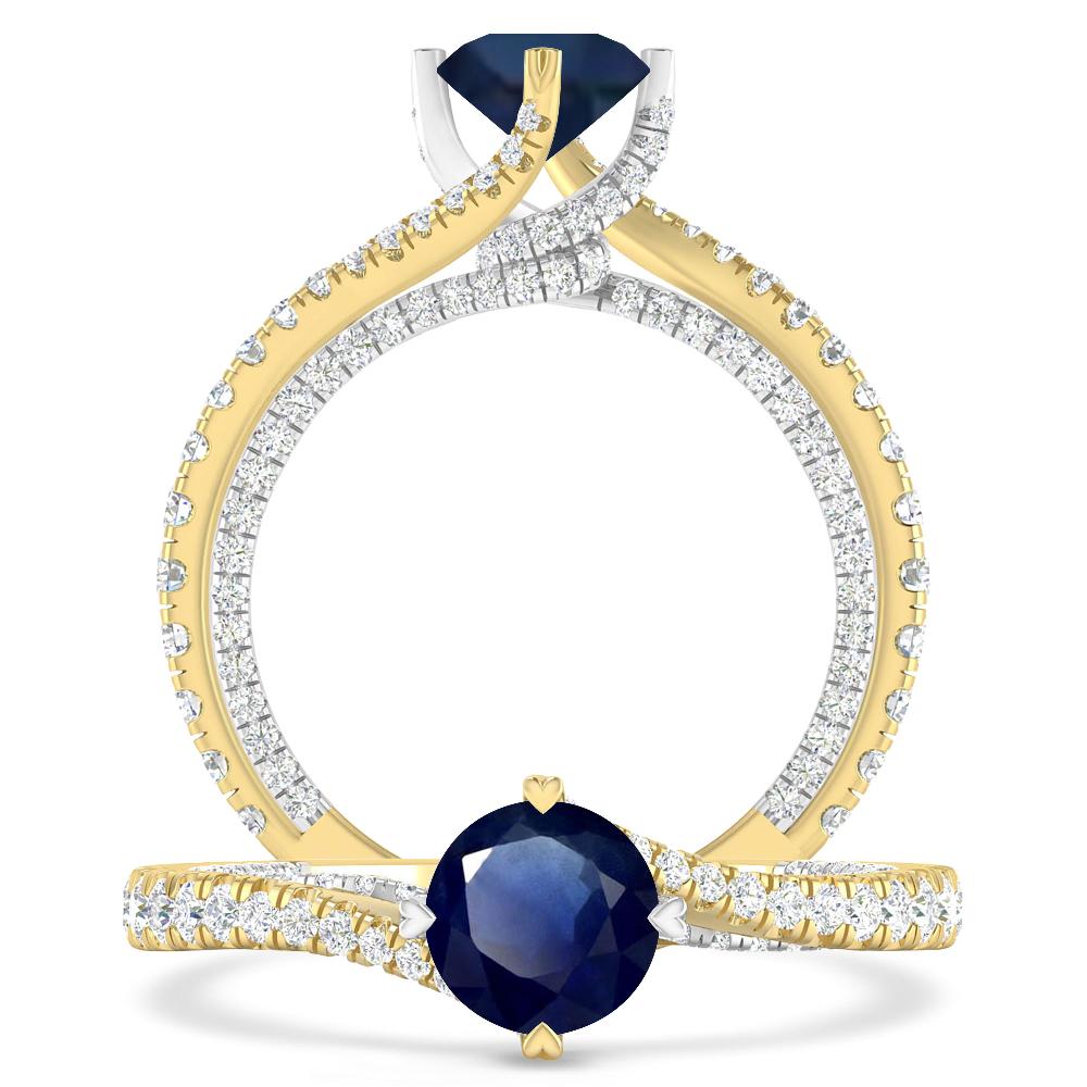 Yellow Gold - Sapphire