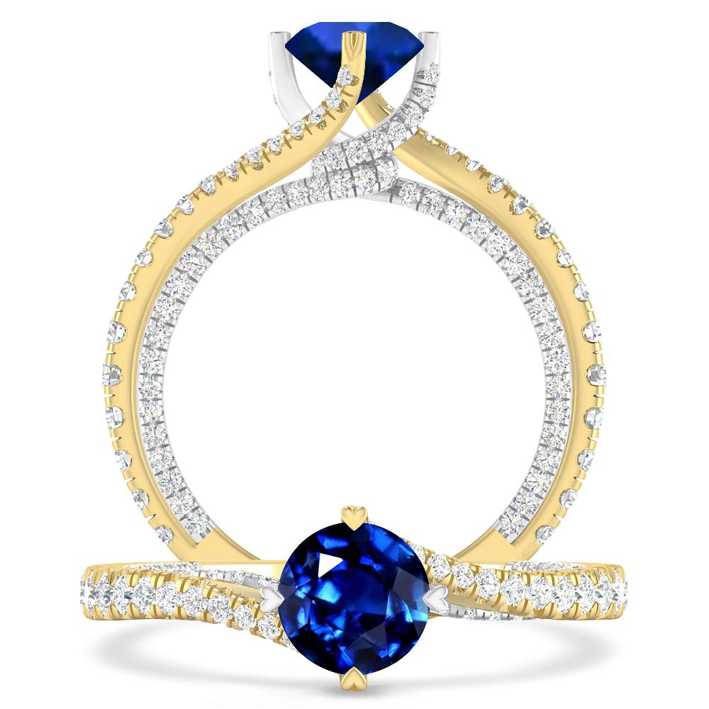 Yellow Gold - Sapphire