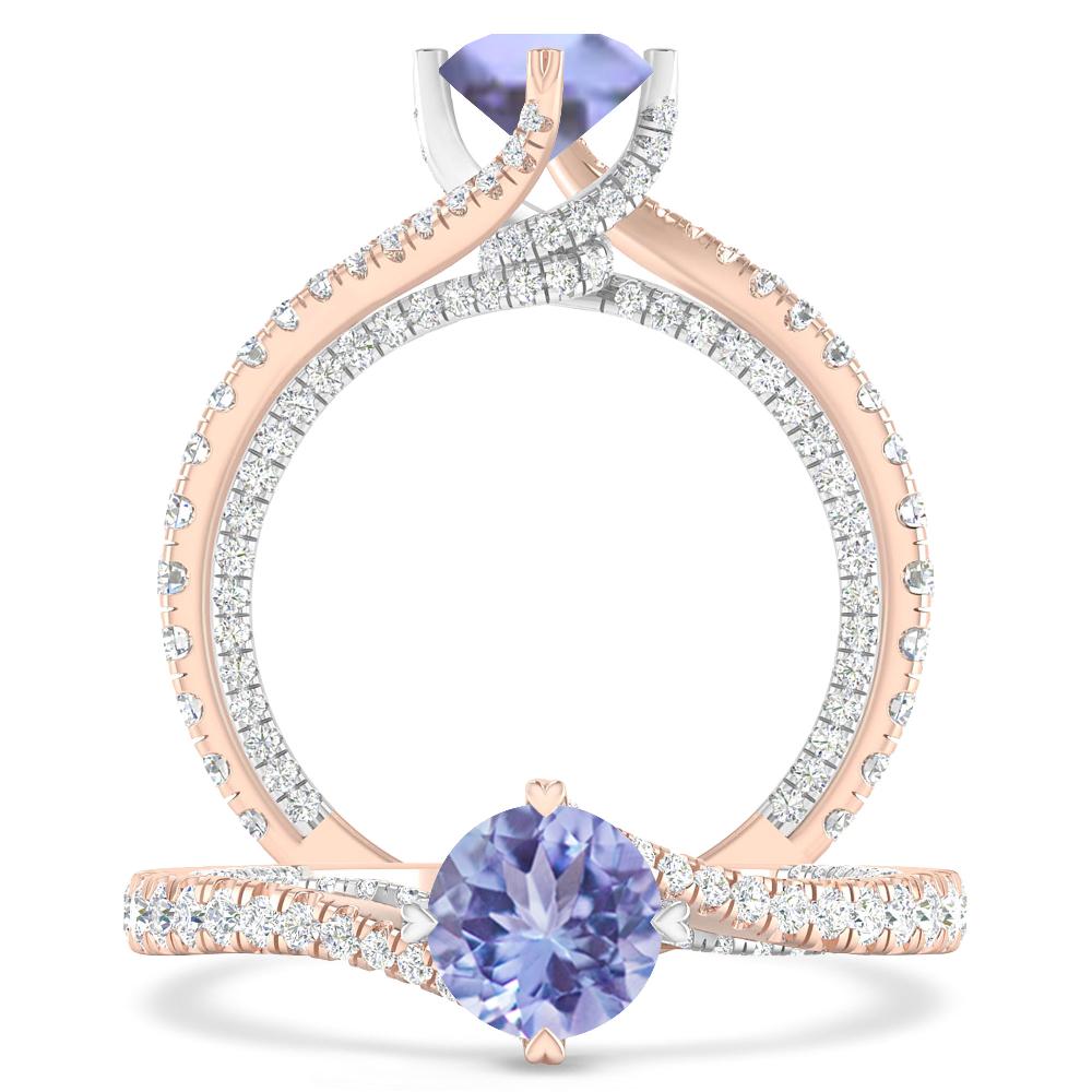 Rose Gold - Tanzanite