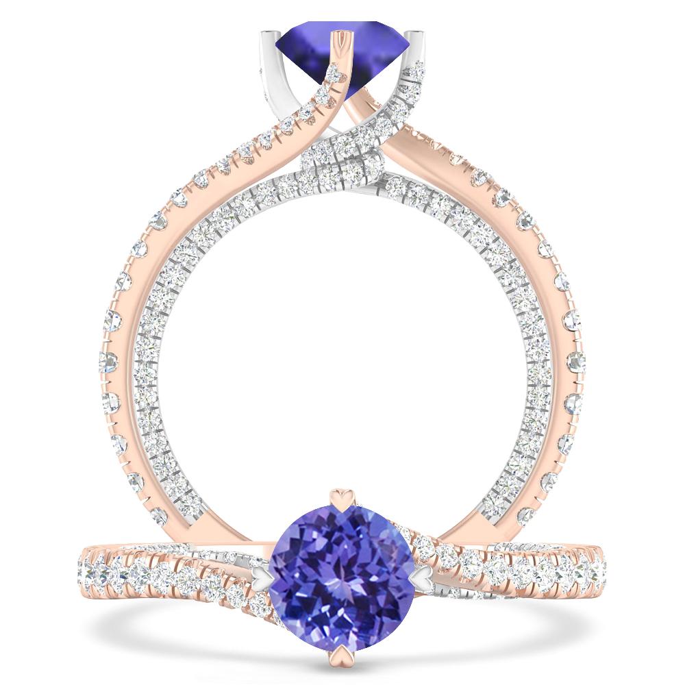 Rose Gold - Tanzanite