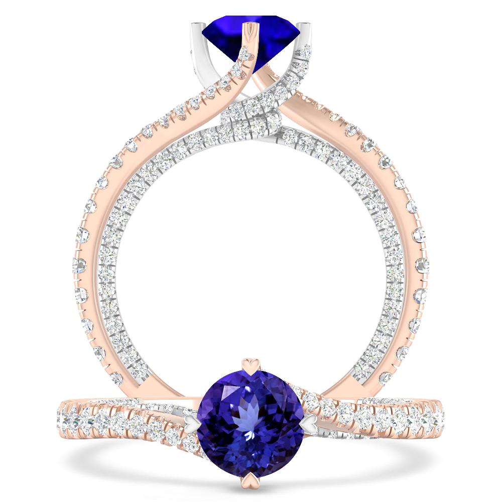 Rose Gold - Tanzanite