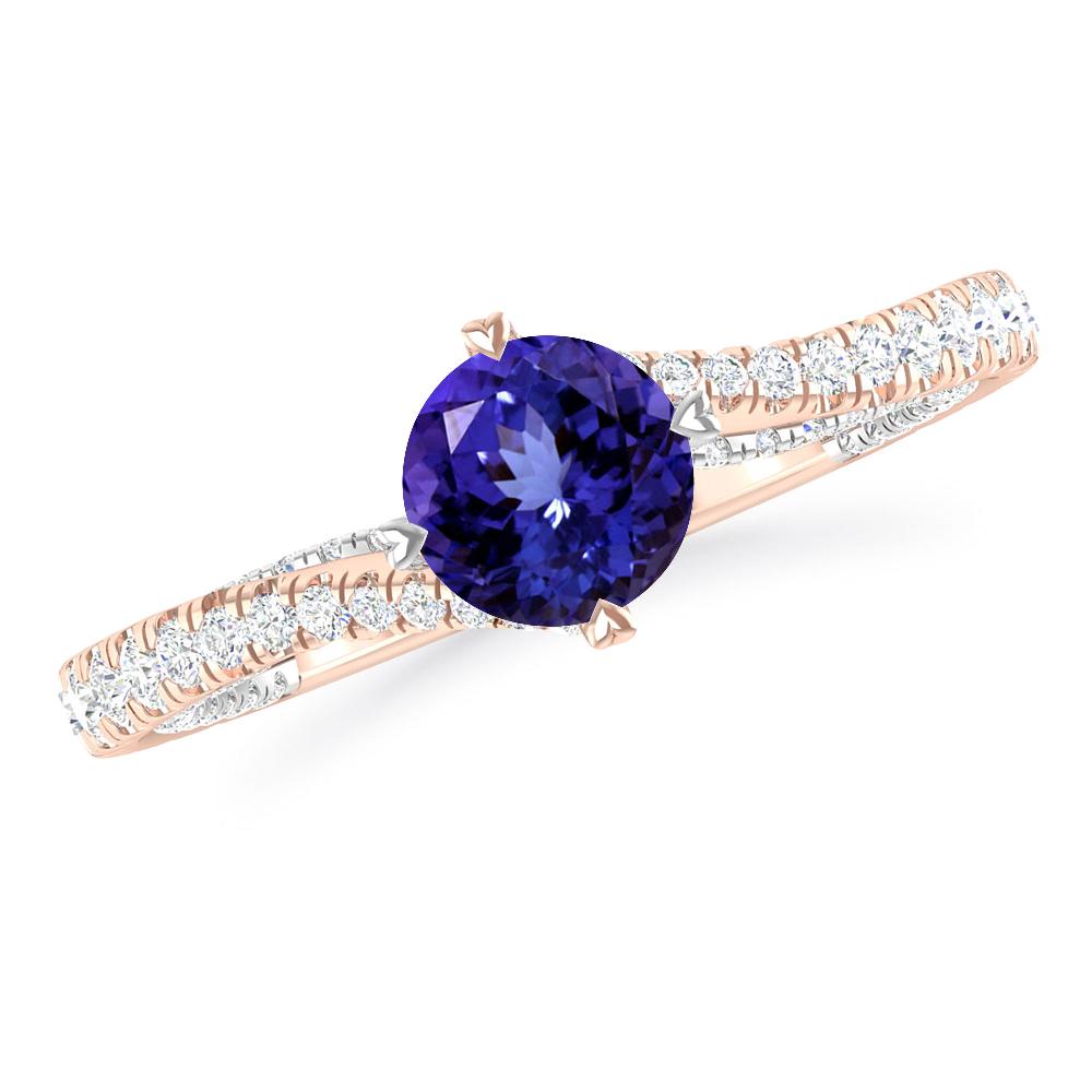 Rose Gold - Tanzanite