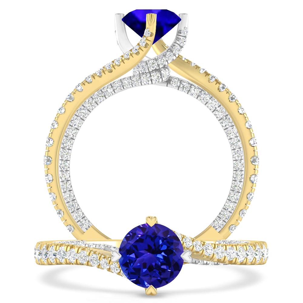 Yellow Gold - Tanzanite