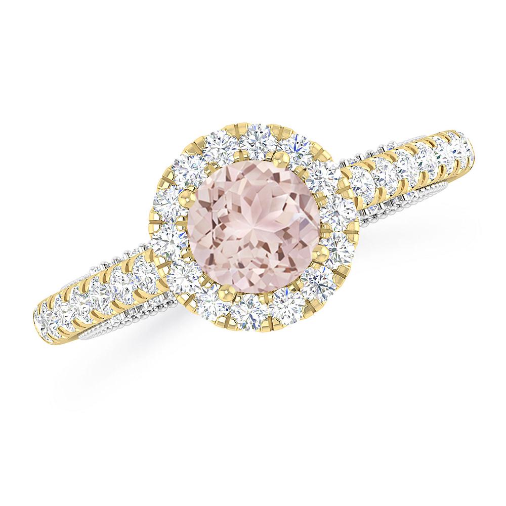 Yellow Gold/White Gold - Morganite