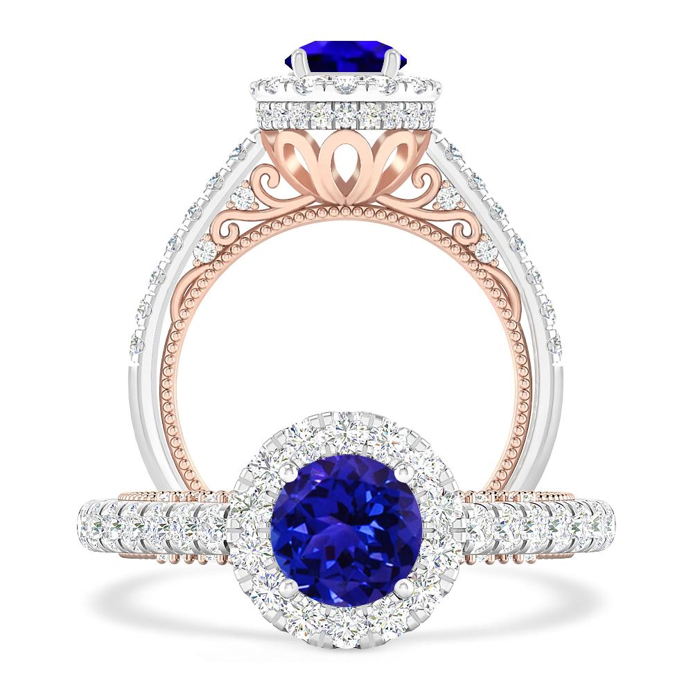 White Gold/Rose Gold - Tanzanite