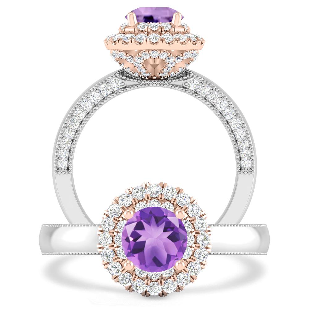 White Gold - Amethyst