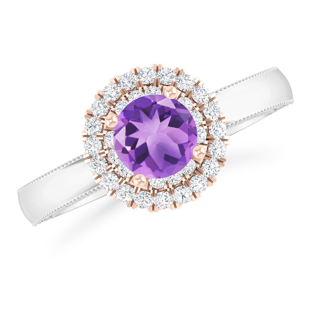 White Gold - Amethyst