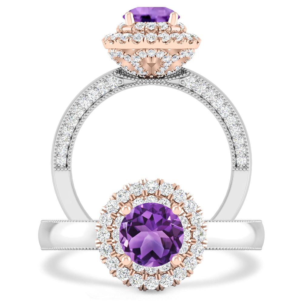 White Gold - Amethyst