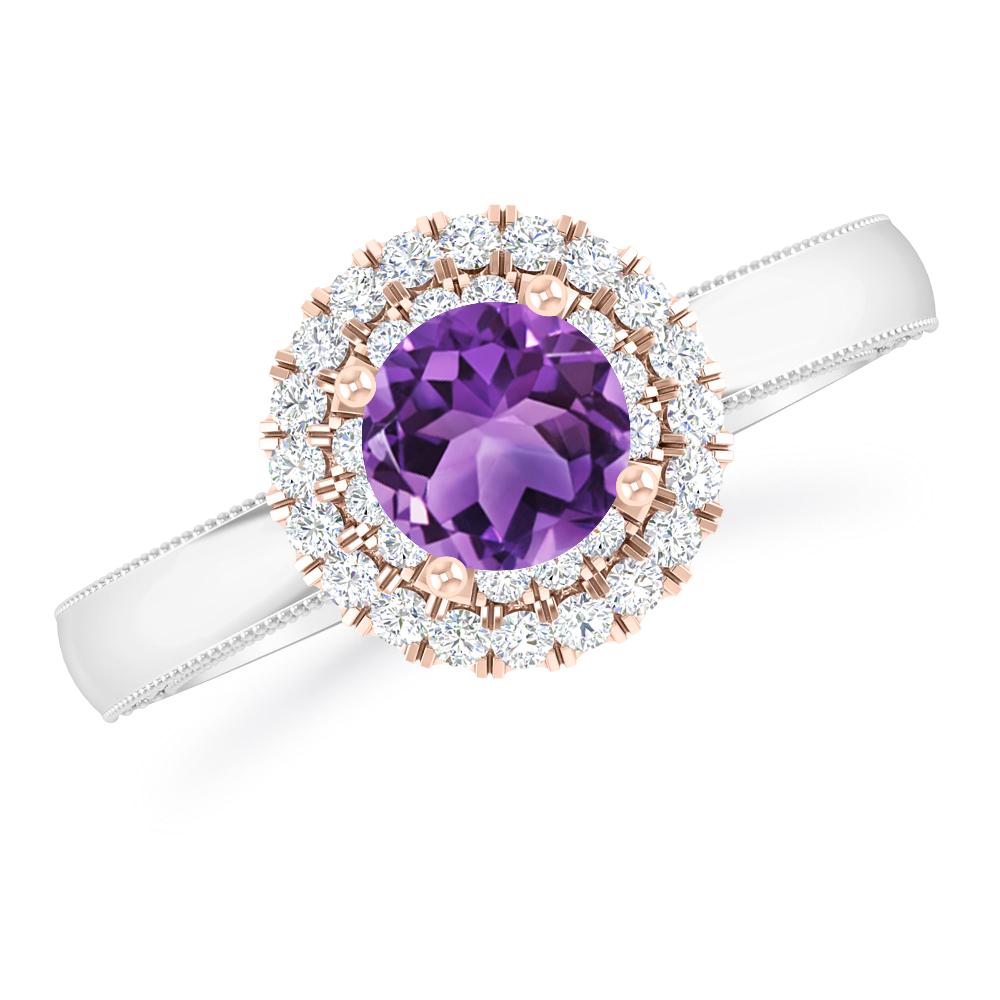 White Gold - Amethyst