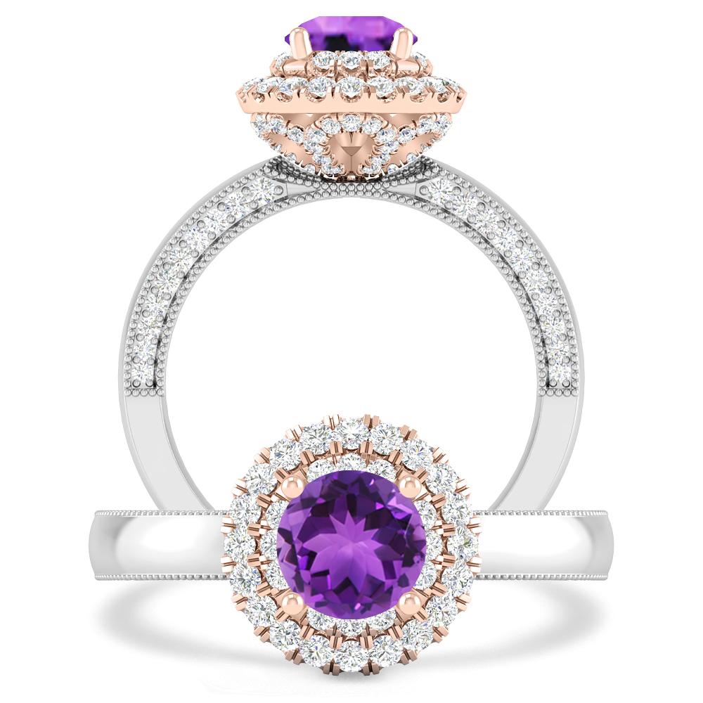 White Gold - Amethyst