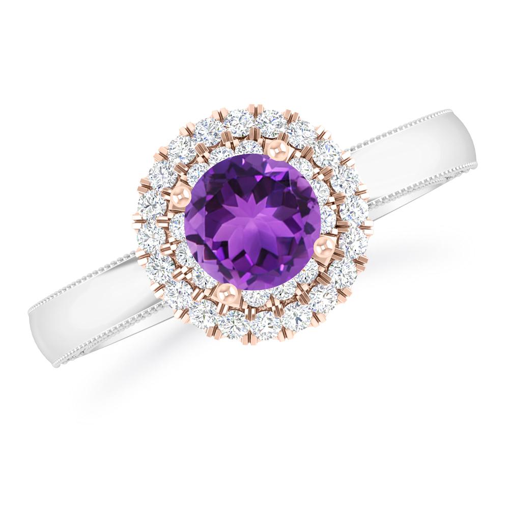 White Gold - Amethyst