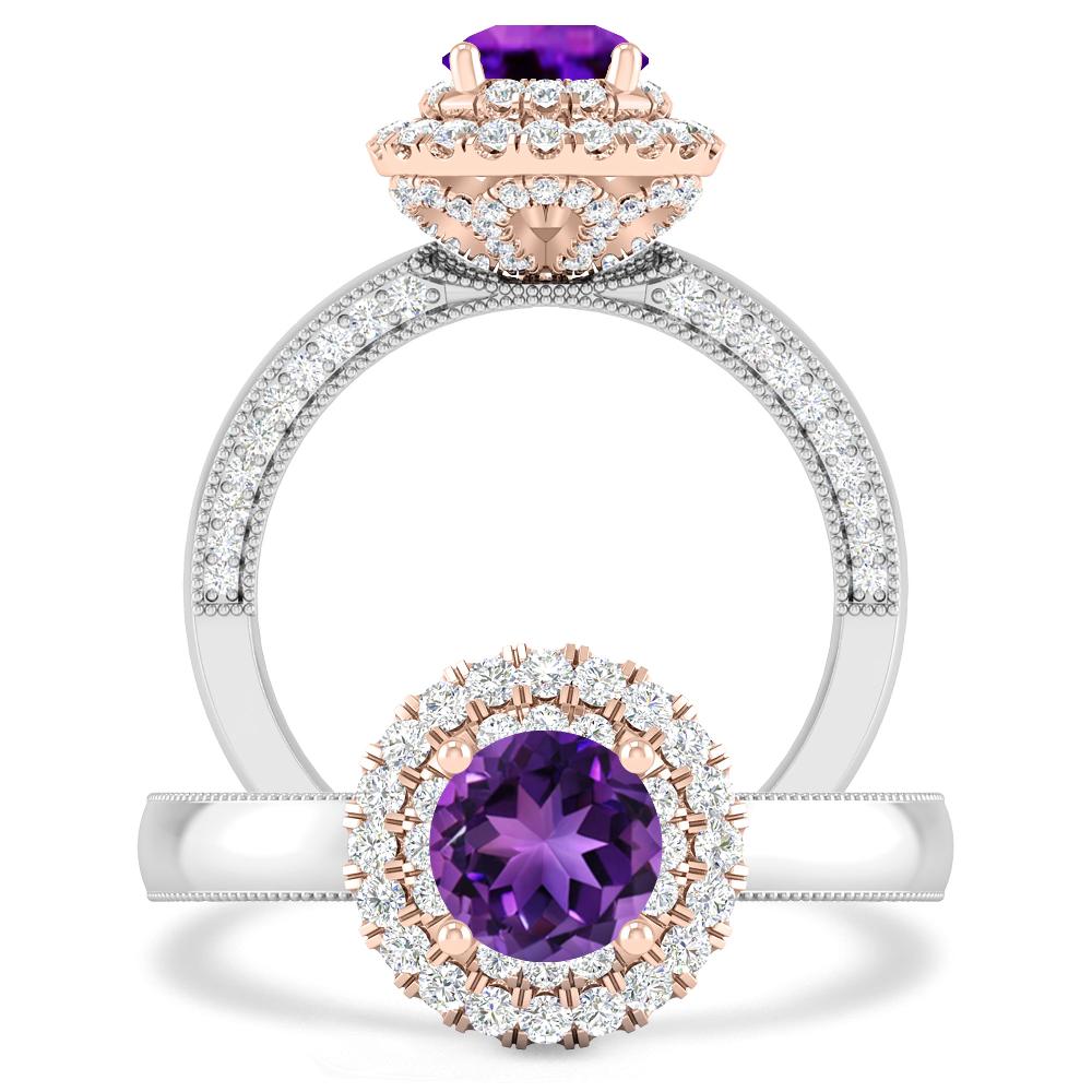 White Gold - Amethyst