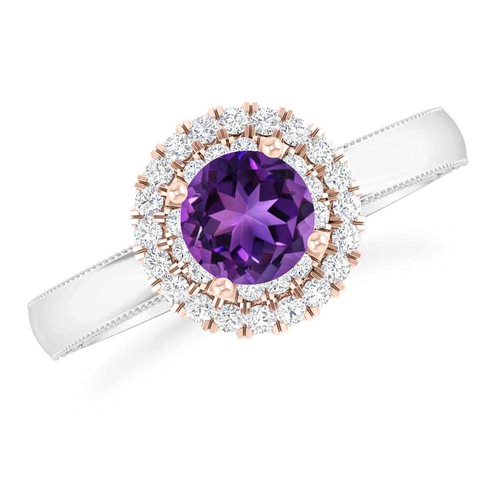 White Gold - Amethyst