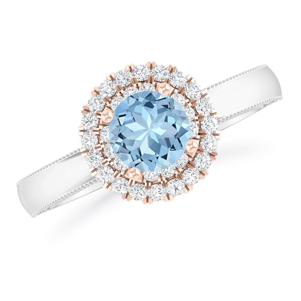 White Gold - Aquamarine