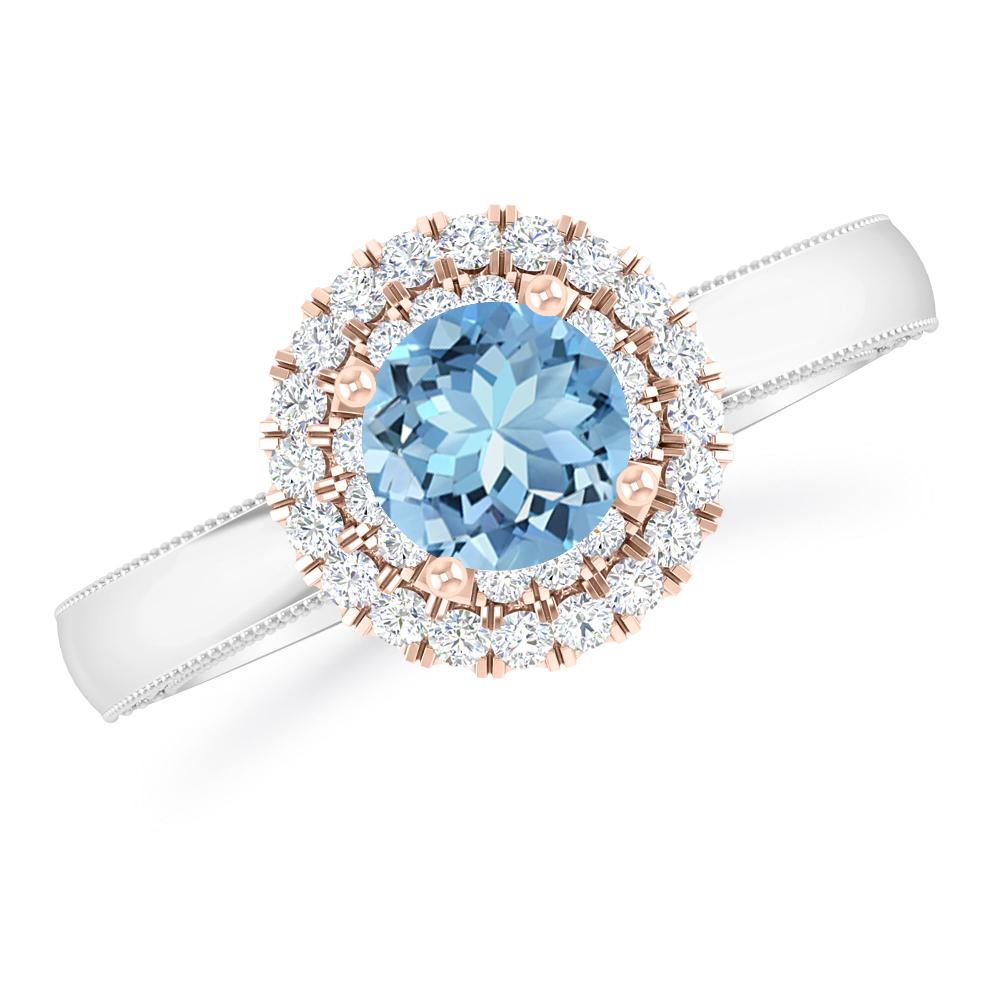 White Gold - Aquamarine