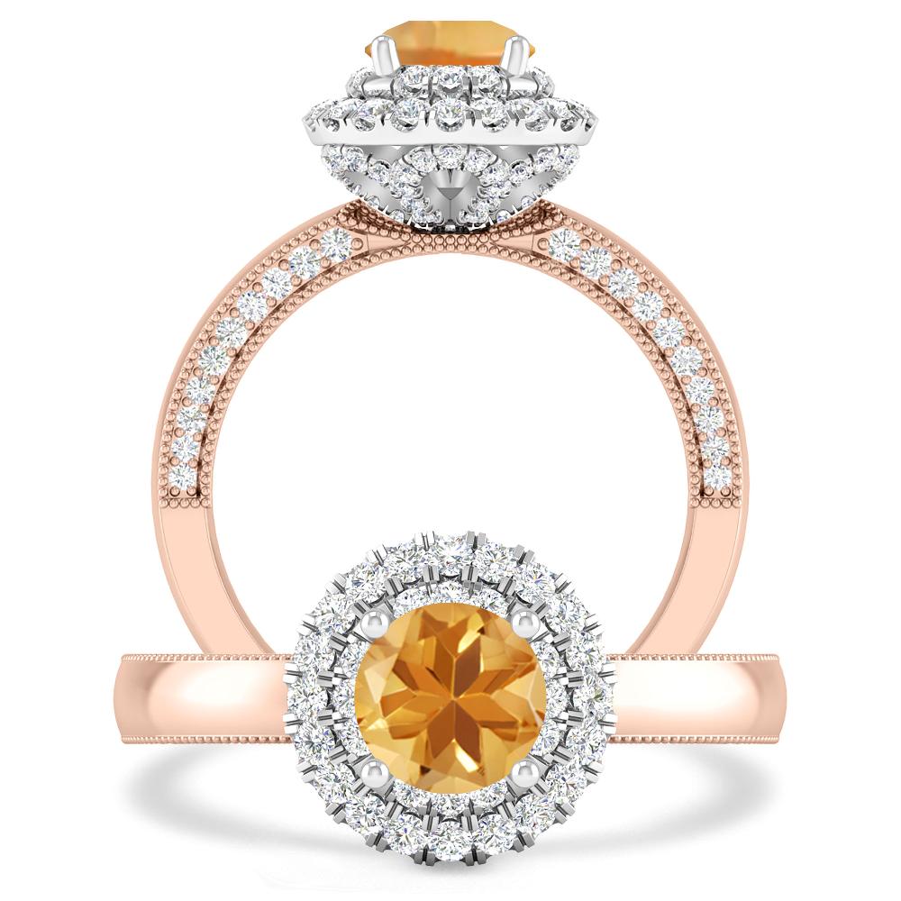 Rose Gold - Citrine