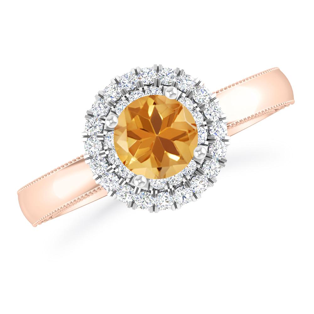 Rose Gold - Citrine