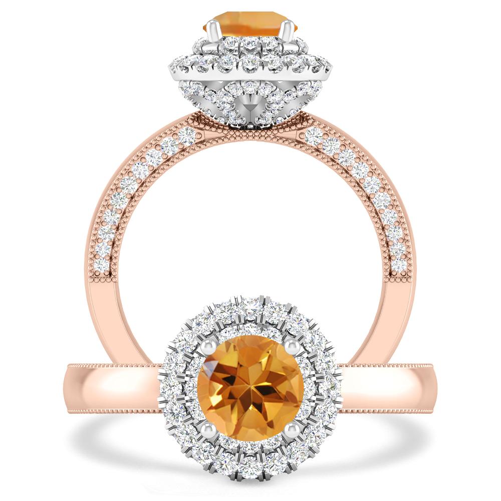 Rose Gold - Citrine