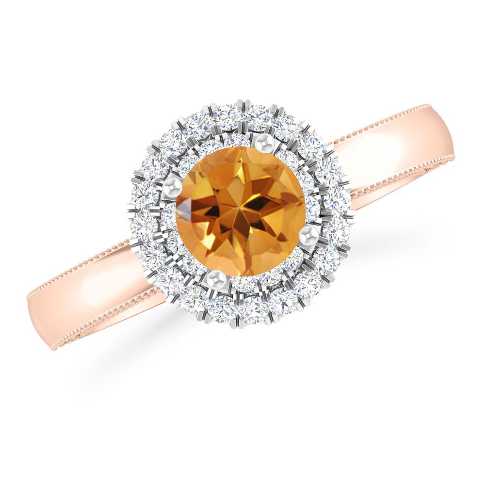 Rose Gold - Citrine