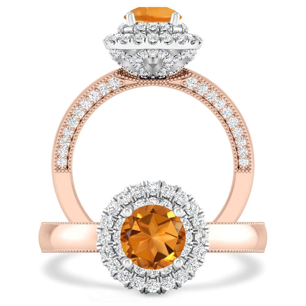 Rose Gold - Citrine