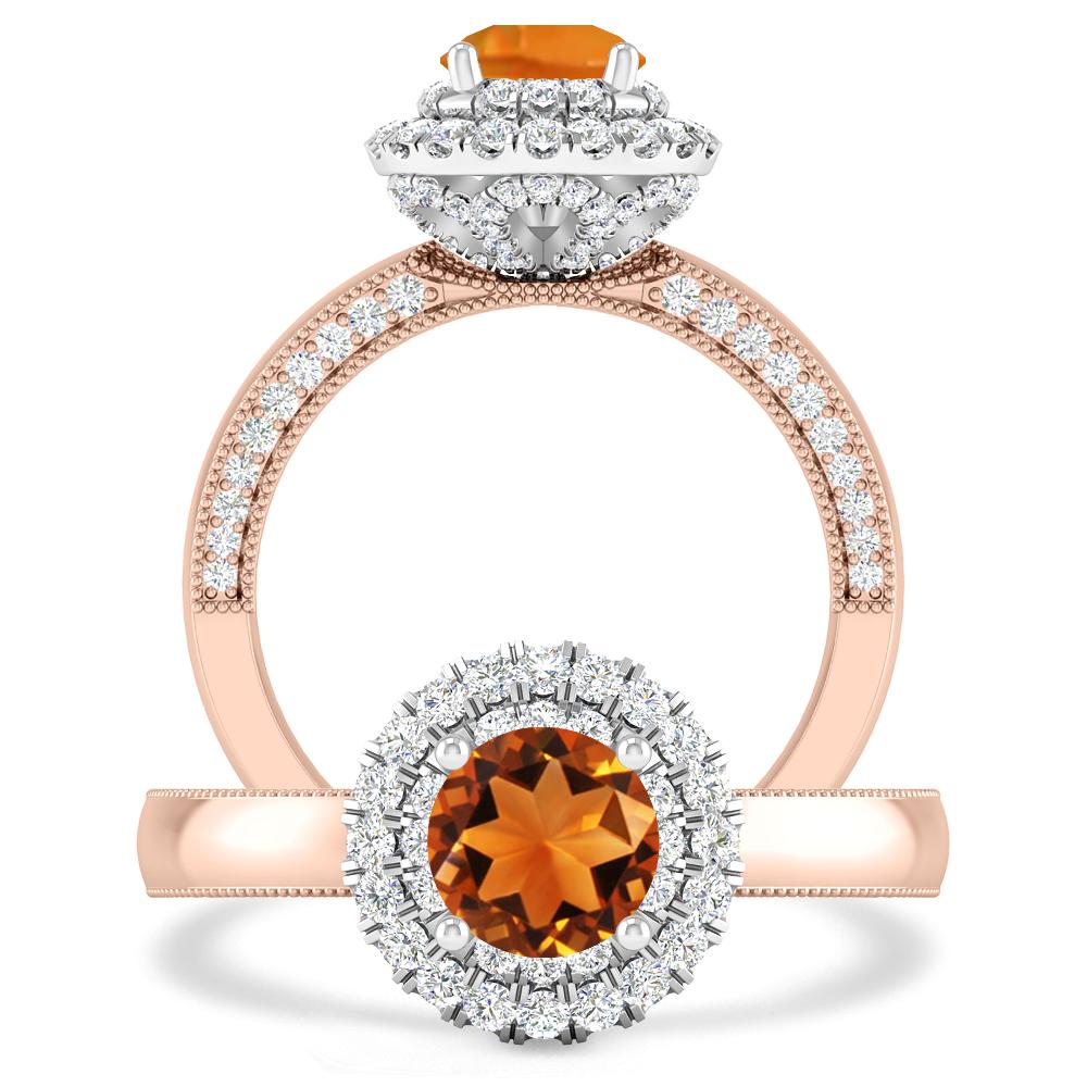 Rose Gold - Citrine