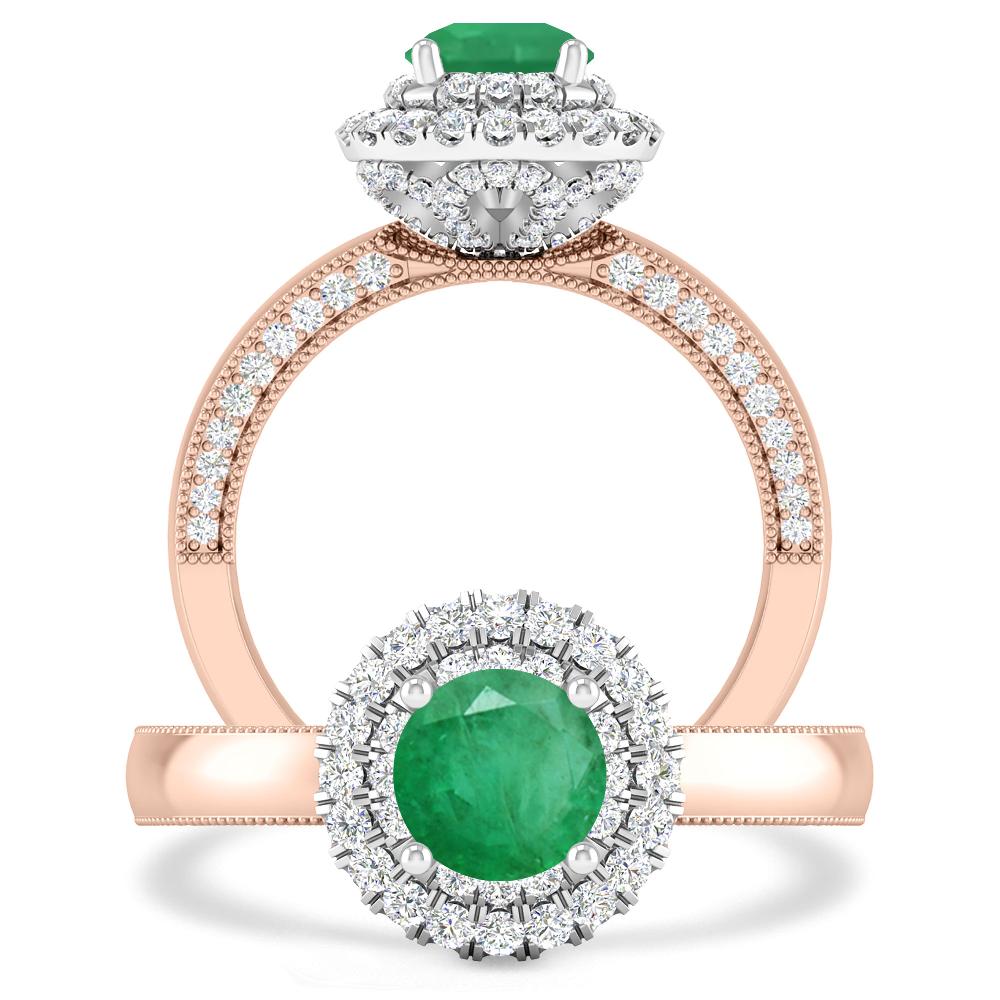 Rose Gold - Emerald