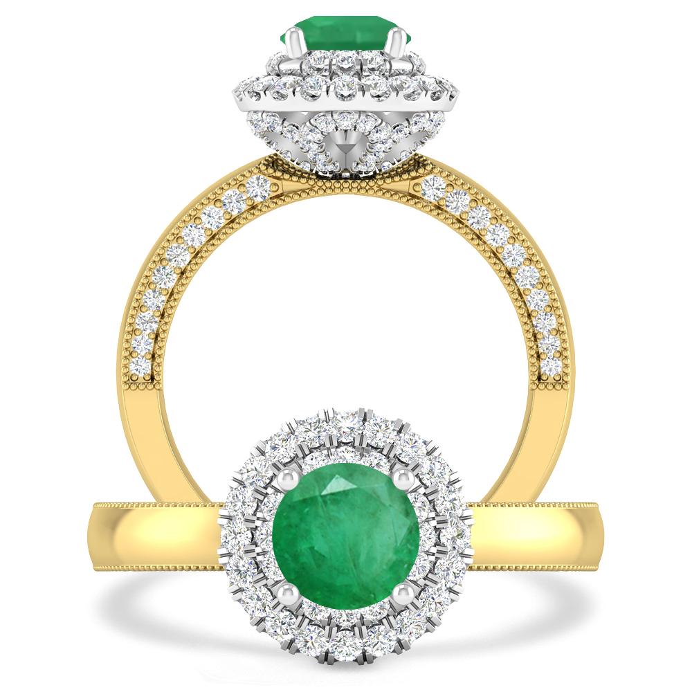 Yellow Gold - Emerald