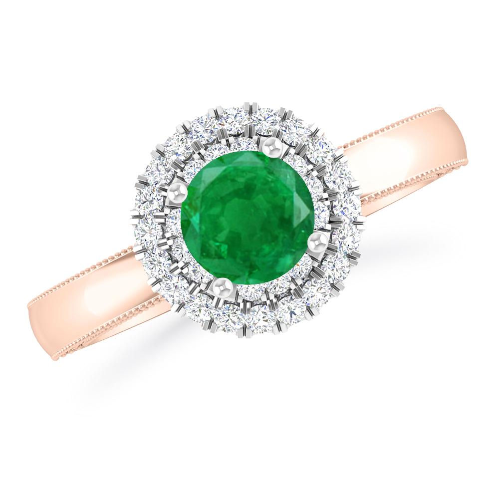 Rose Gold - Emerald