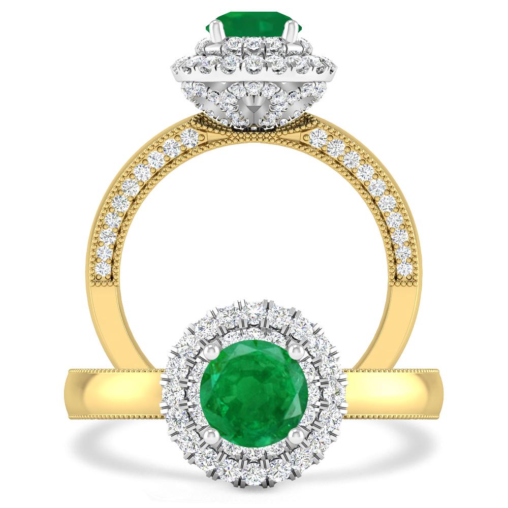 Yellow Gold - Emerald