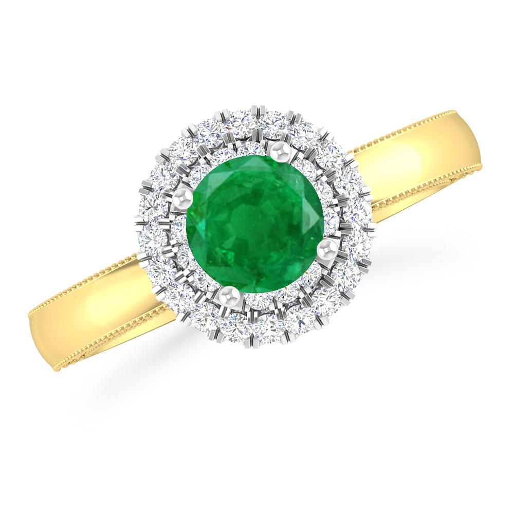 Yellow Gold - Emerald