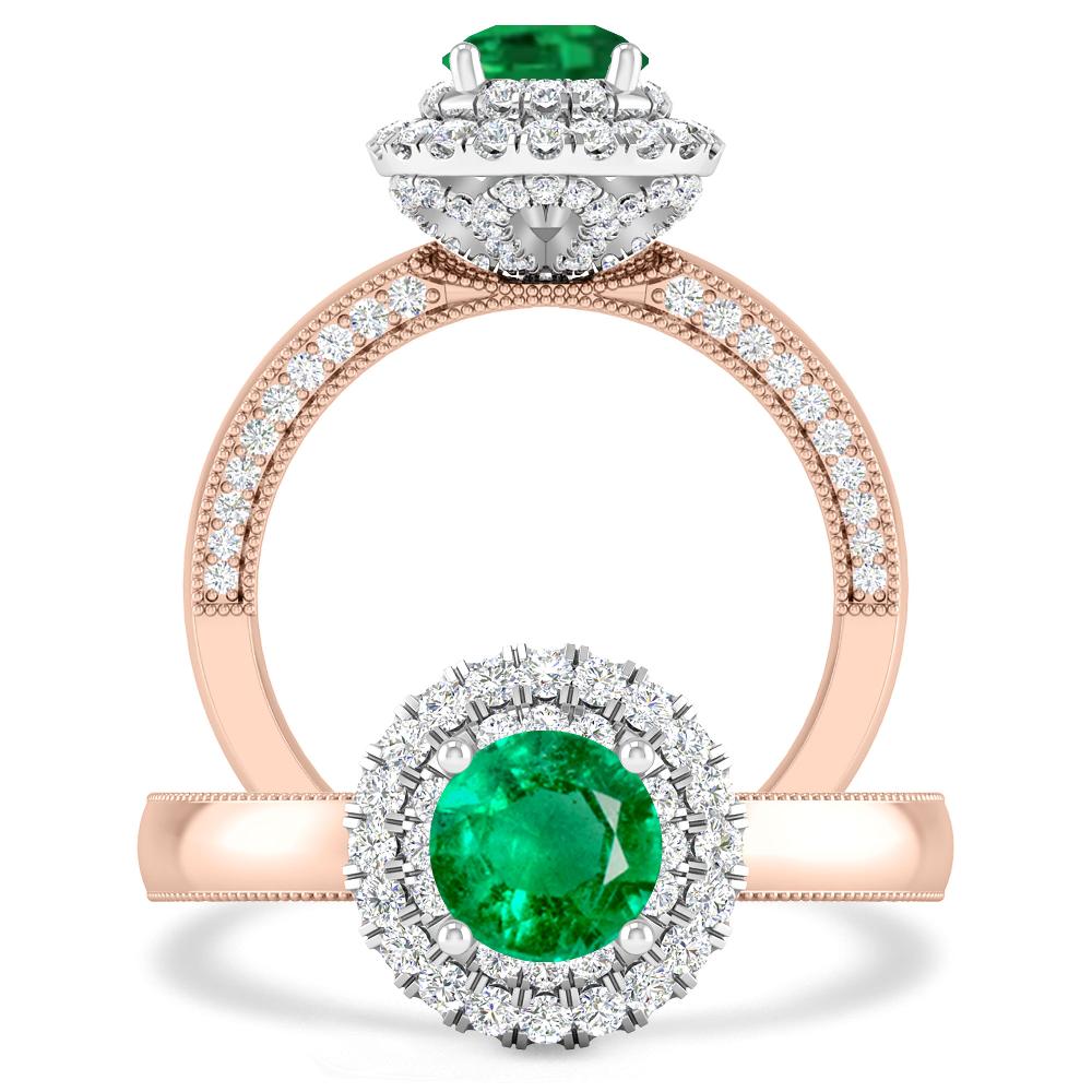 Rose Gold - Emerald