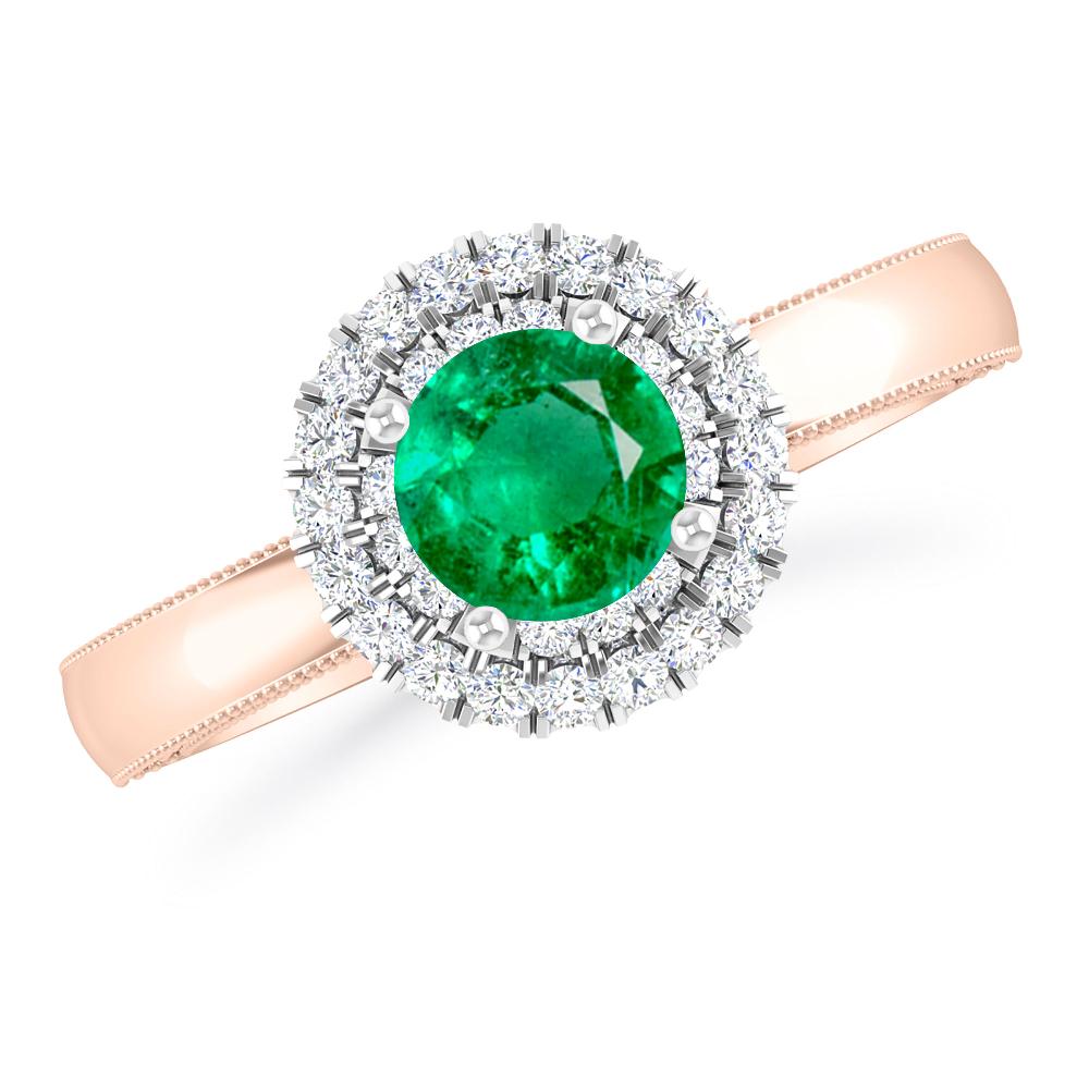 Rose Gold - Emerald