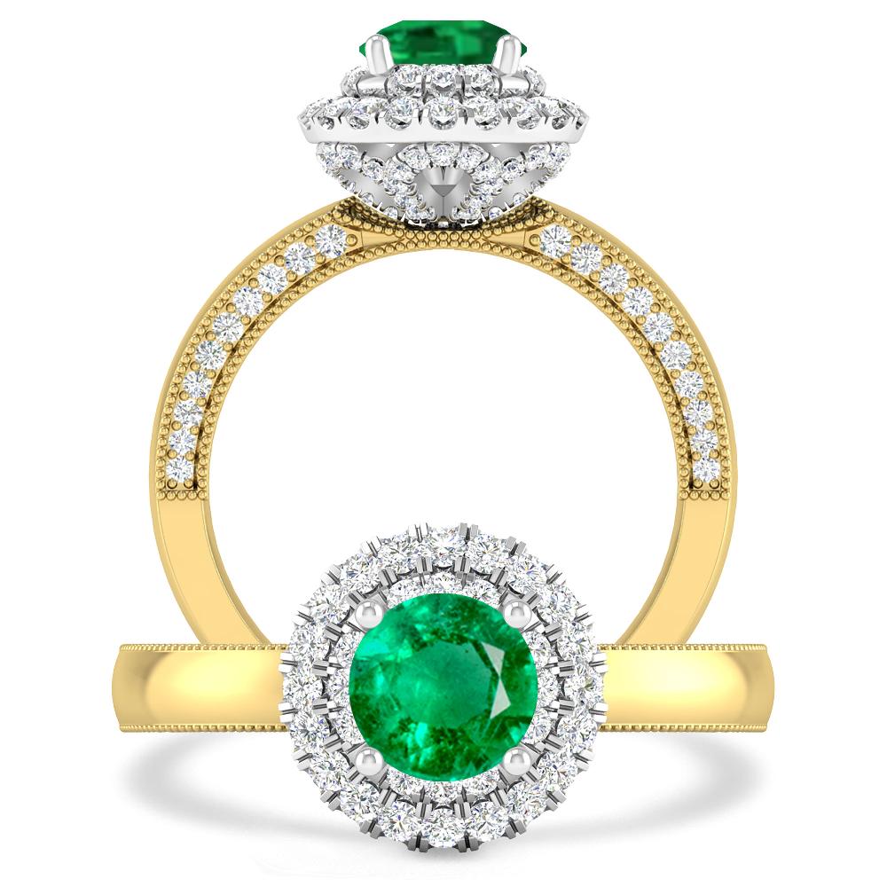 Yellow Gold - Emerald