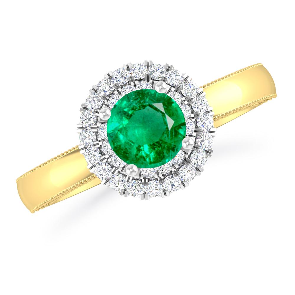 Yellow Gold - Emerald