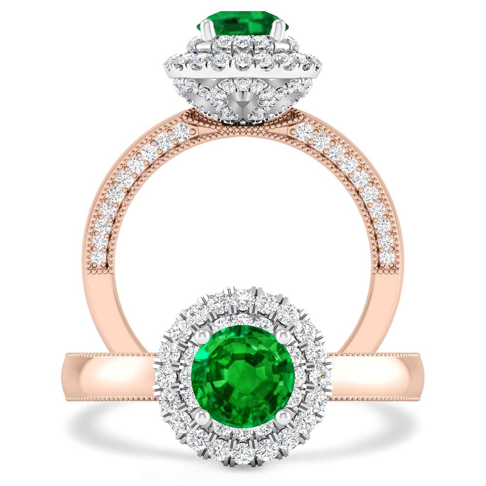 Rose Gold - Emerald