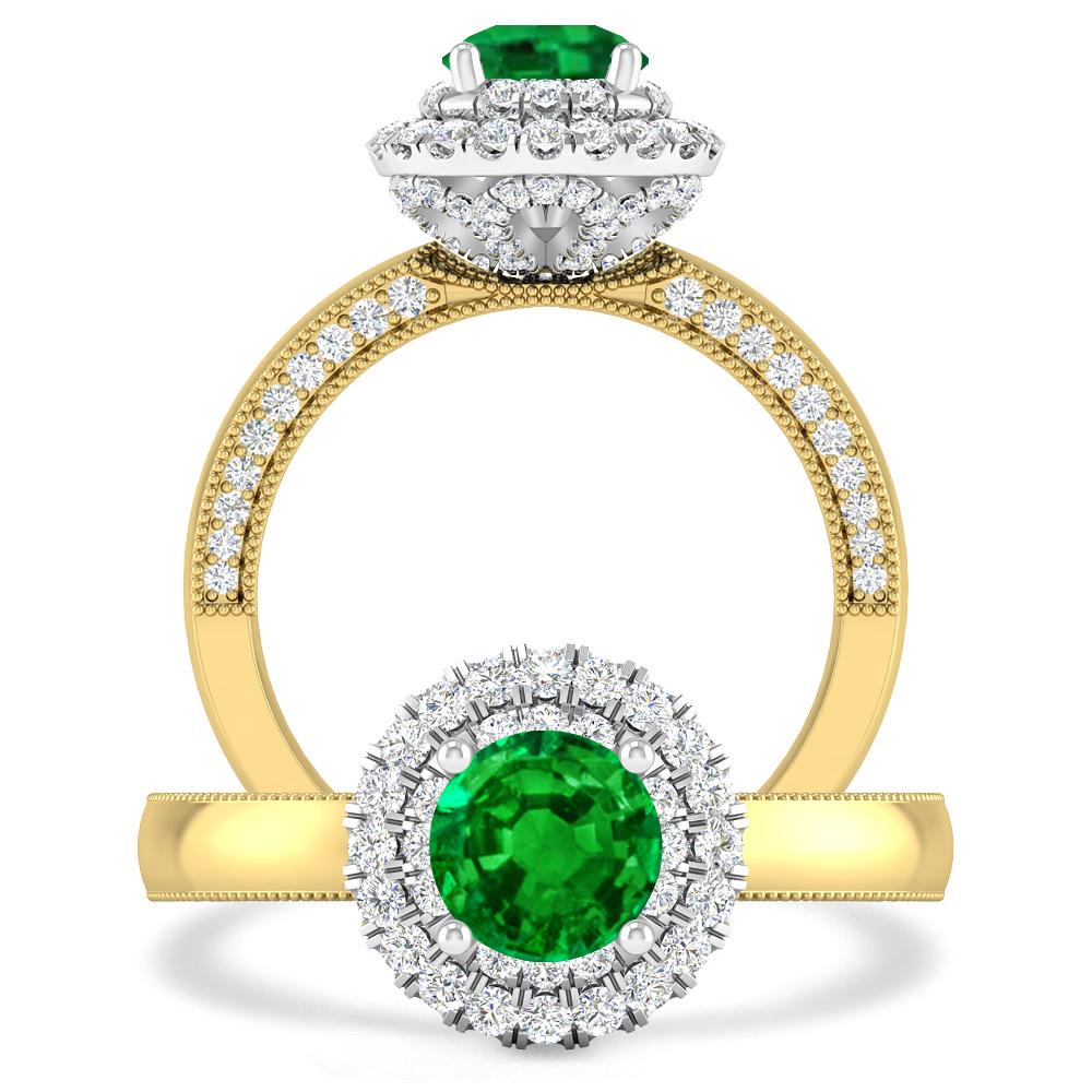 Yellow Gold - Emerald