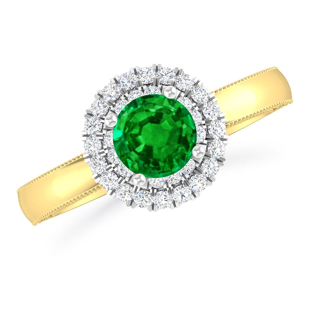 Yellow Gold - Emerald