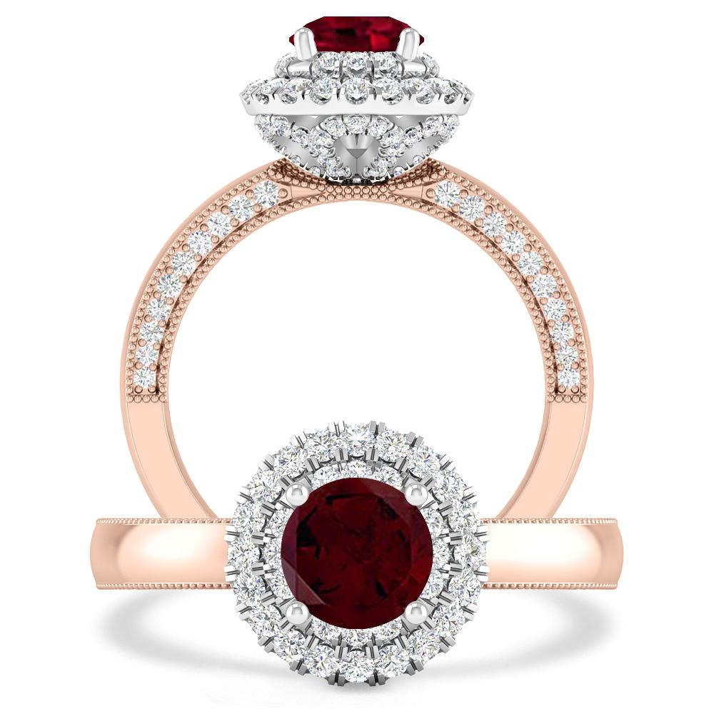 Rose Gold - Garnet