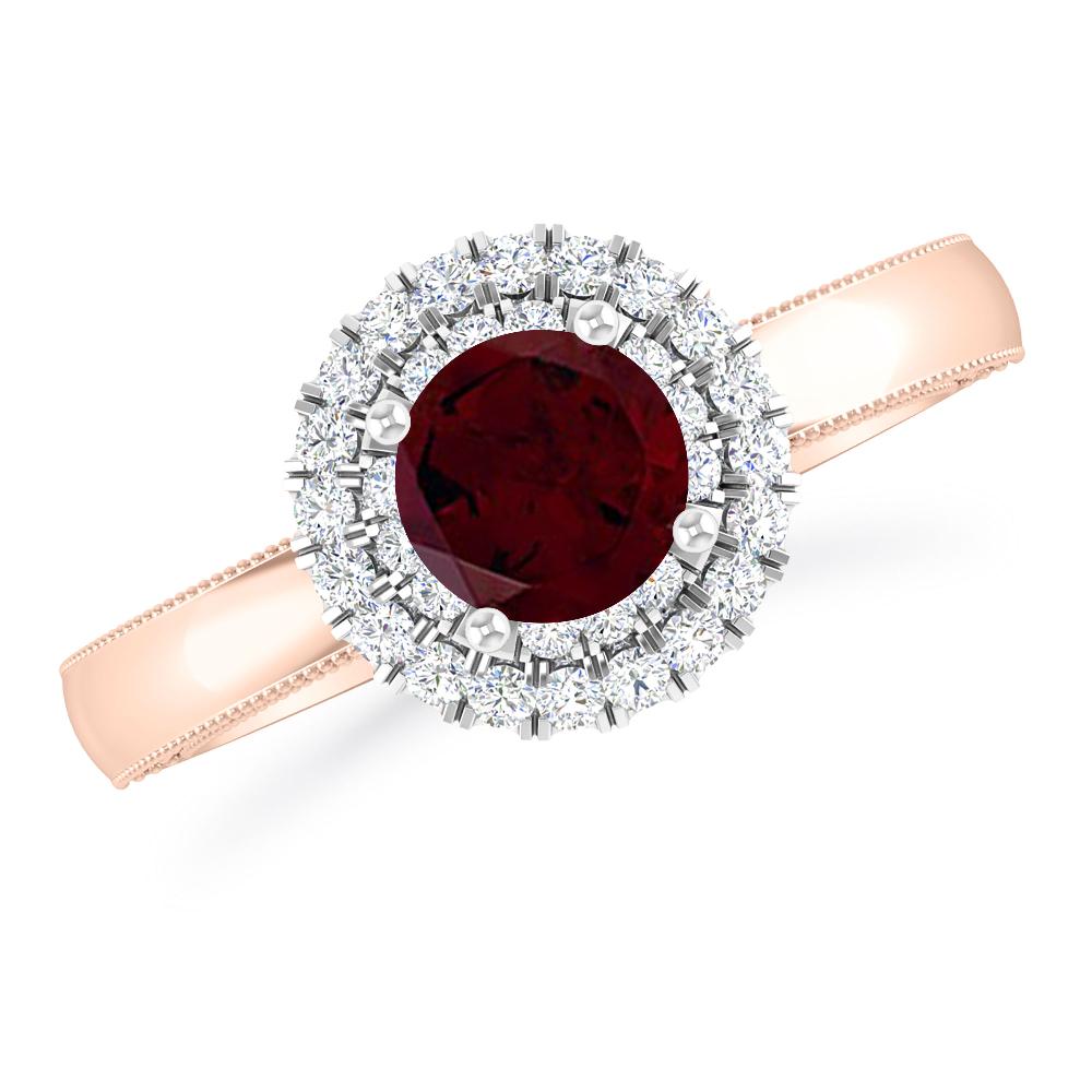 Rose Gold - Garnet