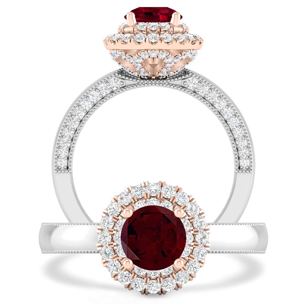 White Gold - Garnet