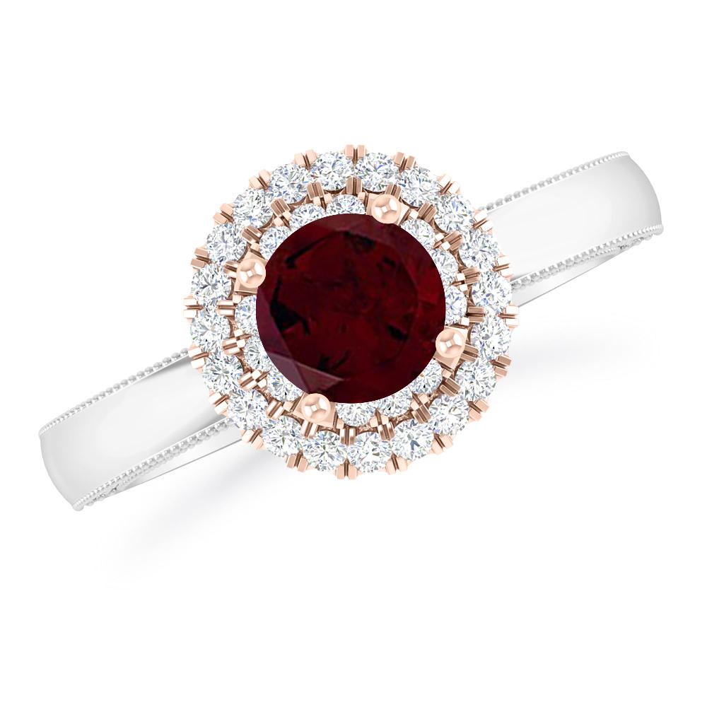 White Gold - Garnet