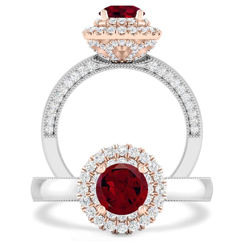 White Gold - Garnet