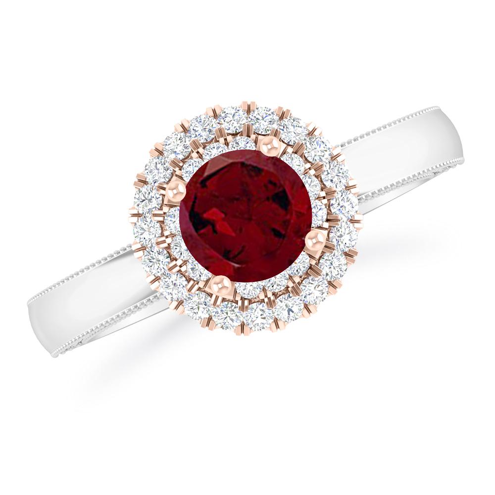 White Gold - Garnet