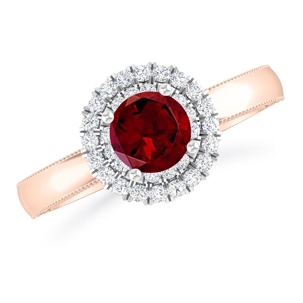 Rose Gold - Garnet