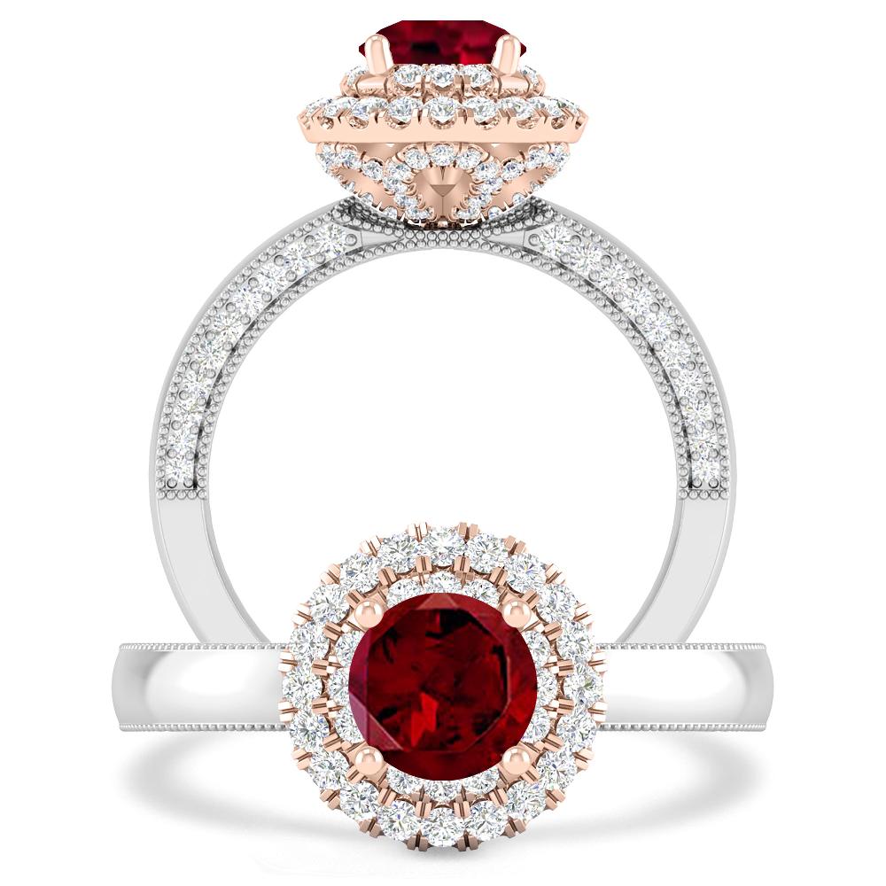 White Gold - Garnet